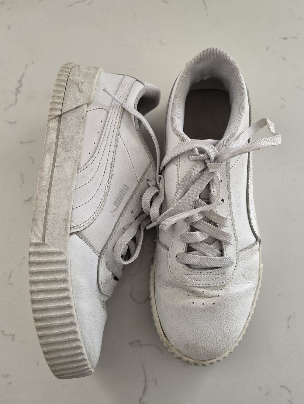 Puma White Women's Chunky Sole Sneakers